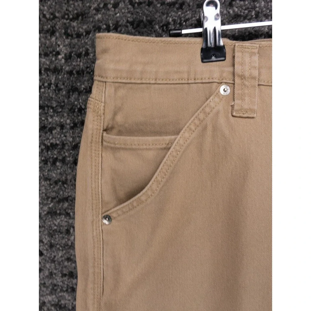 Levis Carpenter Pants Mens 38x30 Tag 38x32 Khaki Signature Levi Strauss Workwear